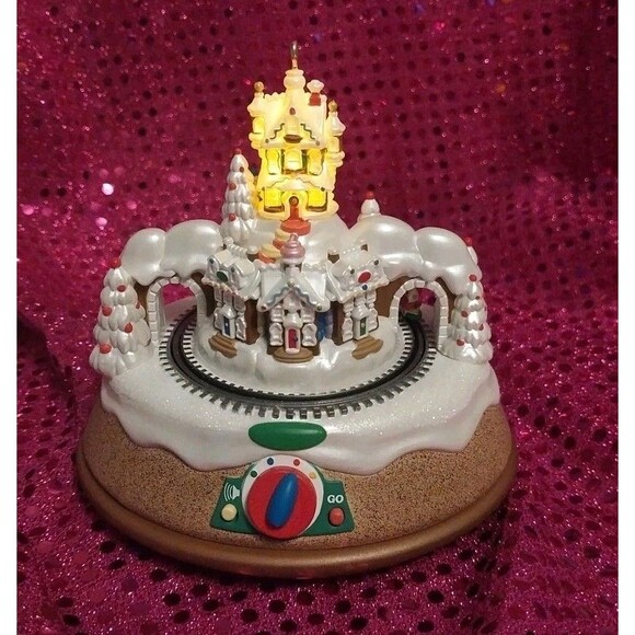 Hallmark Y2K 2006 Magic Ornament Rock Candy Railroad Sound Light Motion Keepsake - Picture 3 of 14